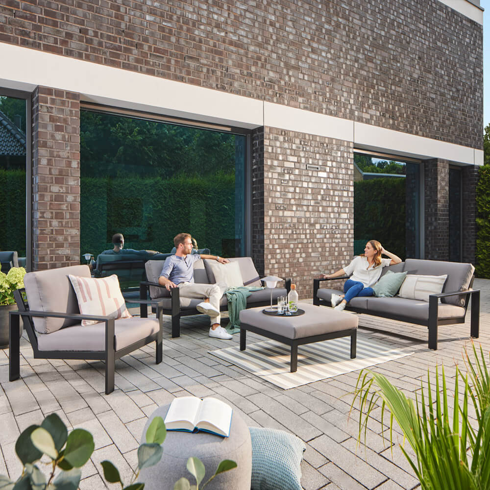 Gartenlounge Aluminium RIO XL - Anthrazit