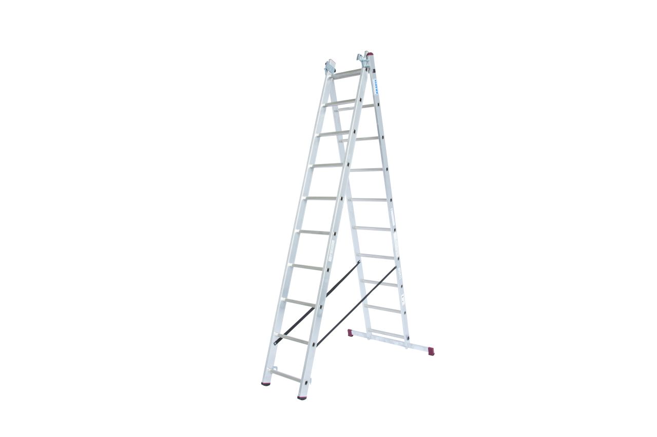 CORDA Vielzweckleiter mit Treppenfunktion 3x10 Sprossen