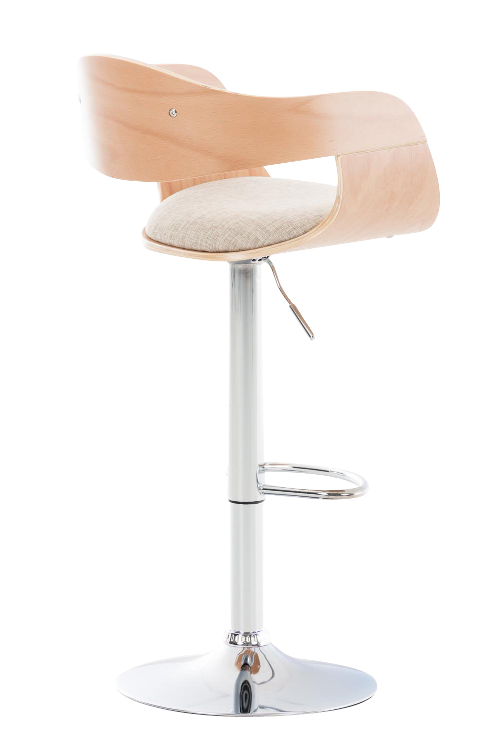 2er Set Barhocker Kingston C Stoff, natura/creme