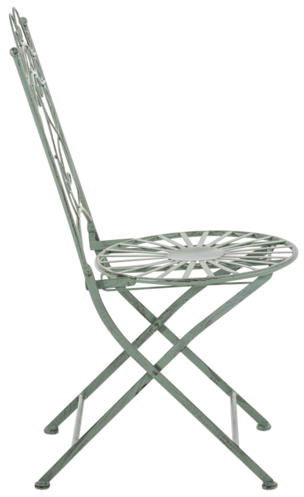 2er Set Stühle Indra, antik-grün