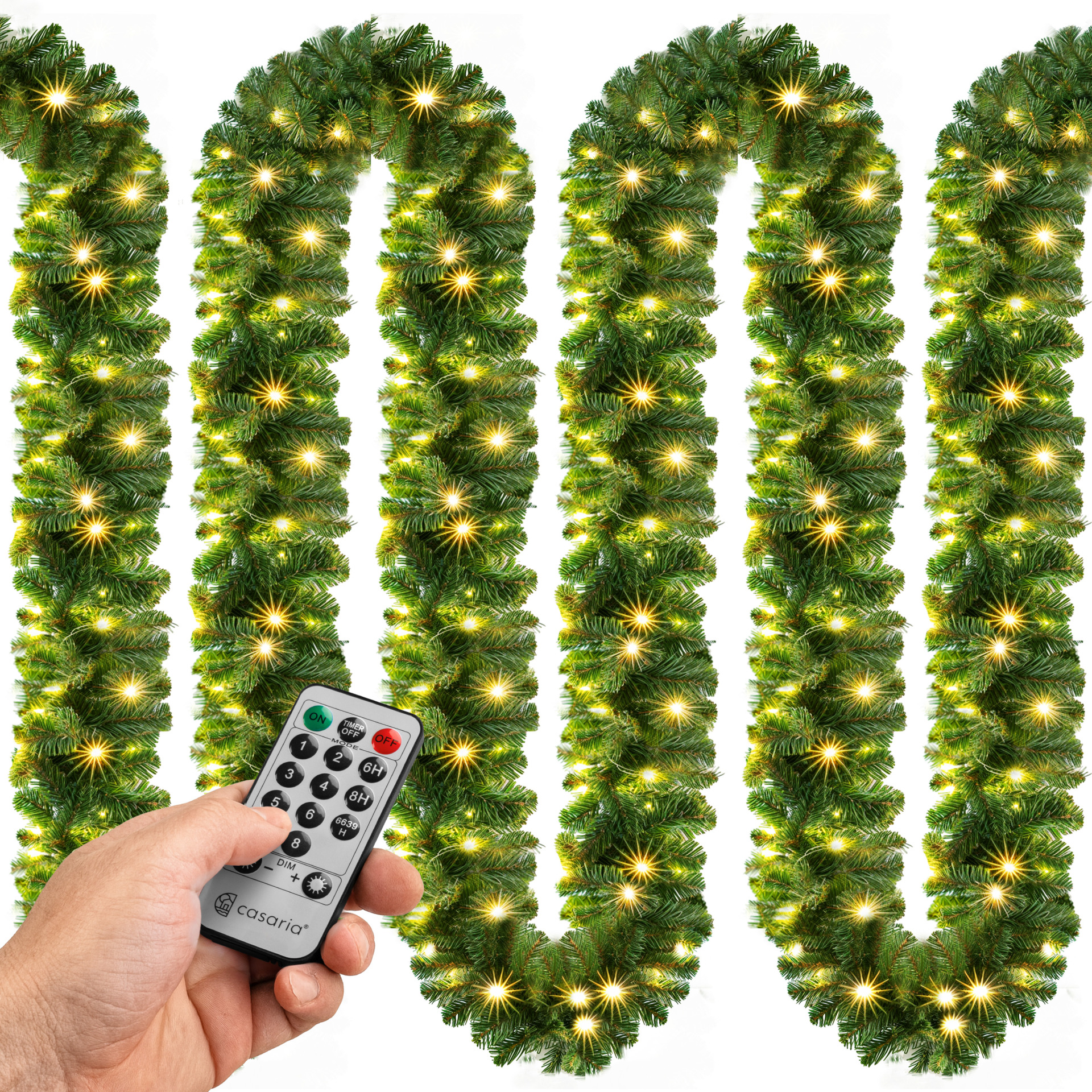 Weihnachtsgirlande 5m inkl Fernbedienung
