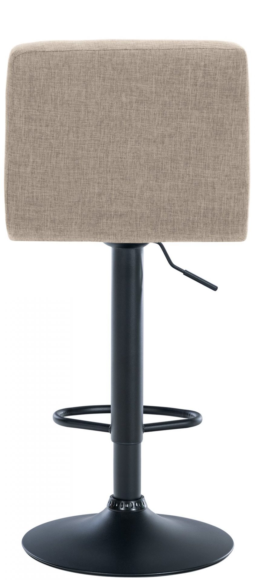 2er Set Barhocker Calma Stoff schwarz, creme