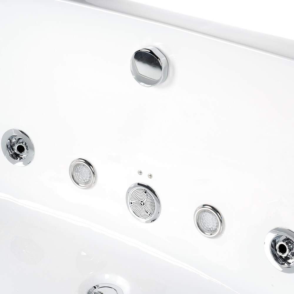 Whirlpool Badewanne mit Lichttherapie ATLANTIC M 175 x 85 cm
