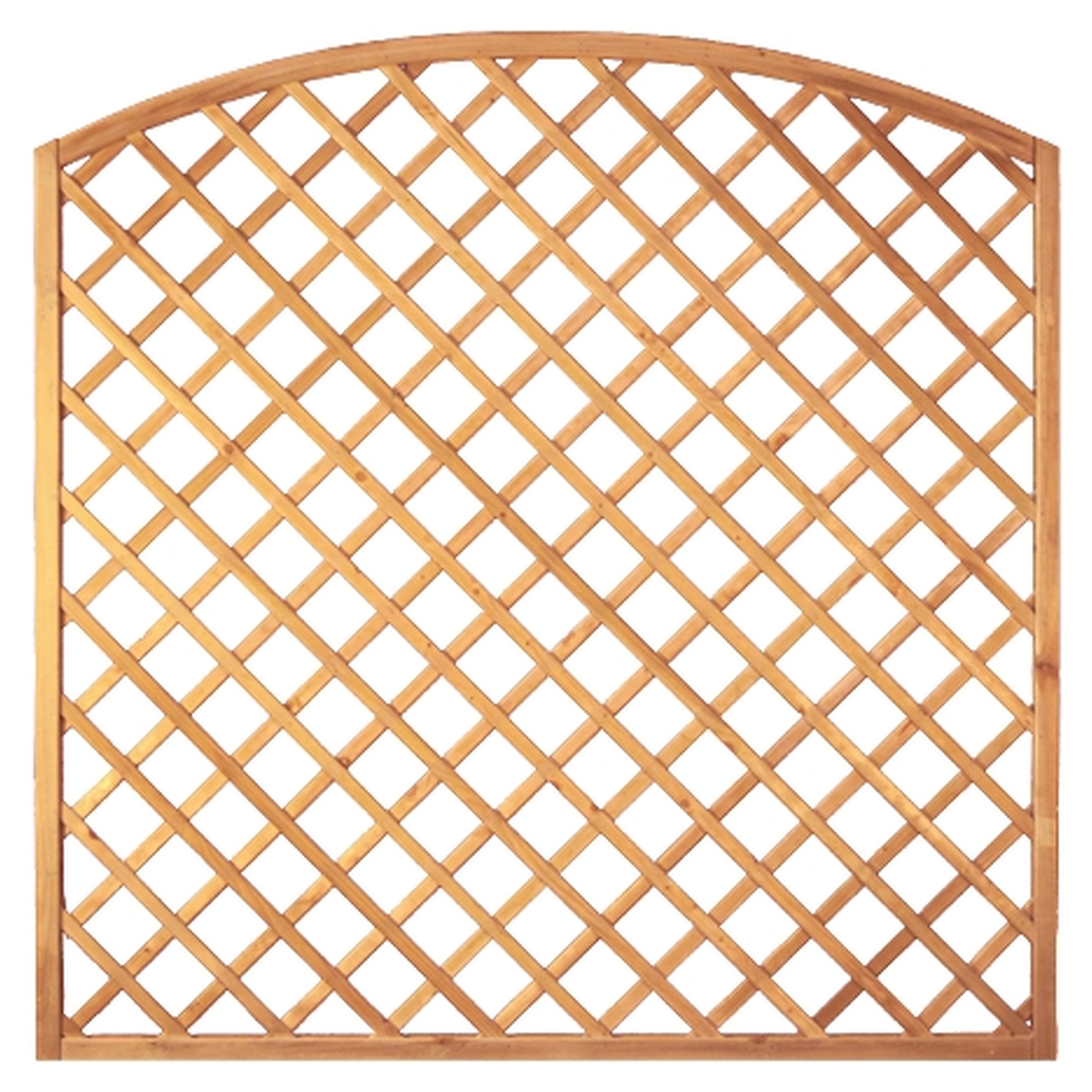 Bogen-Rankzaun-Serie 180 x 180/160 cm, MW 10 x 10 cm, Rahmen 45/45 mm, kdi grün, Leisten 12 x 30 mm, genagelt