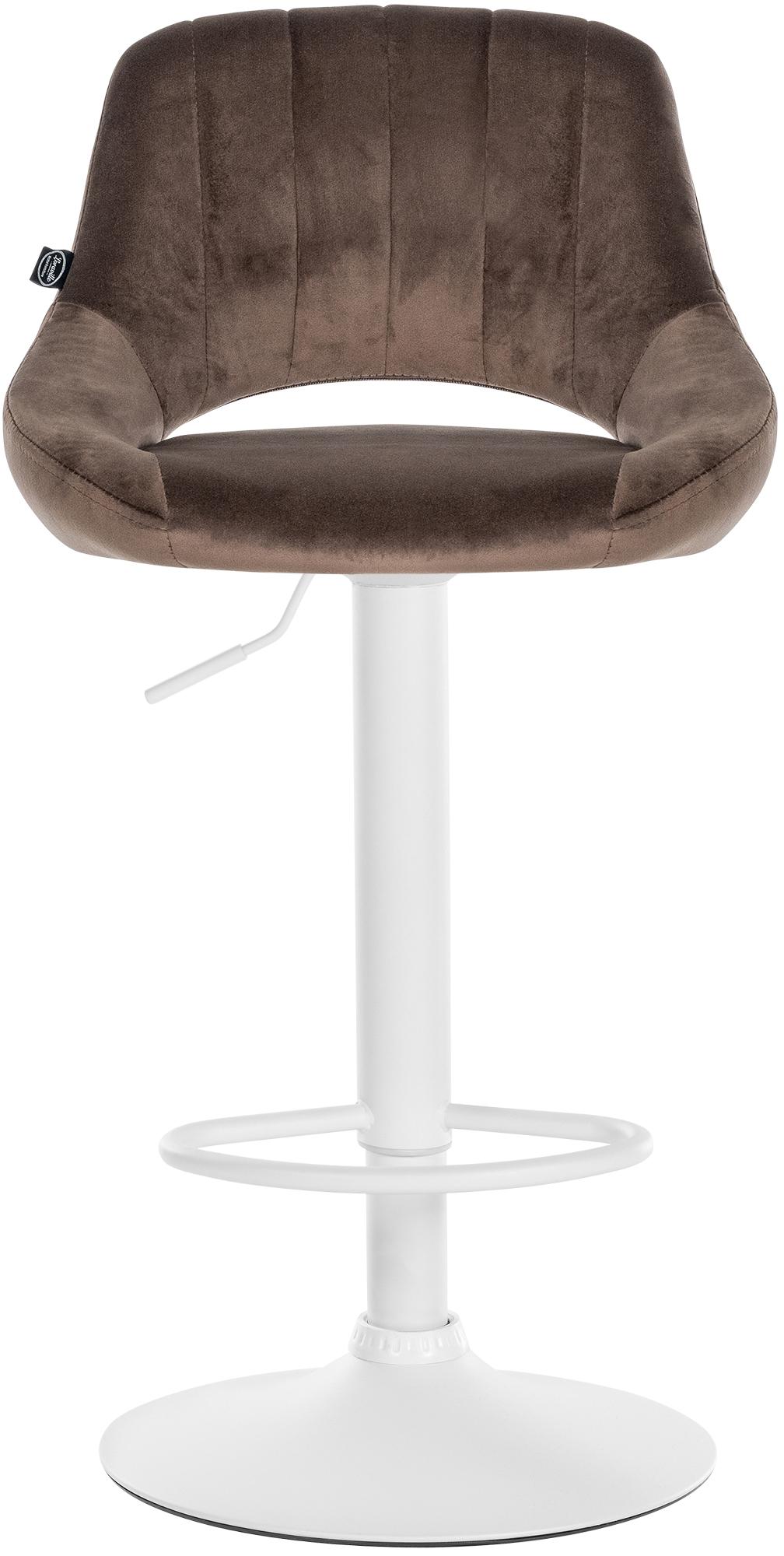 2er Set Barhocker Milet Samt W, braun