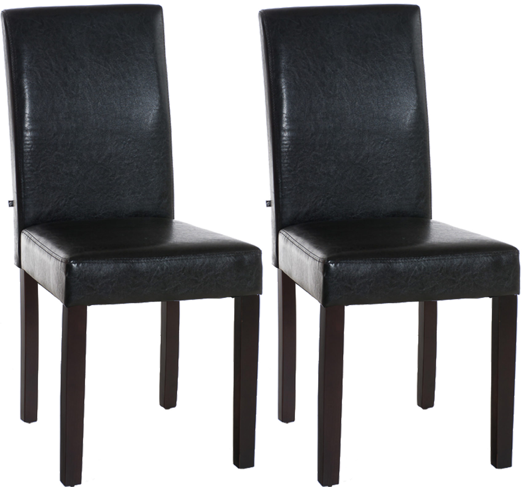 740163 2er Set Esszimmerstuhl Ina dunkelbraun, braun