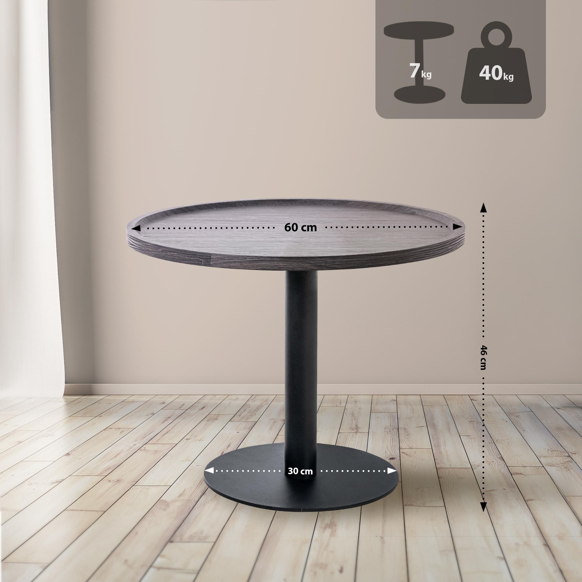 Beistelltisch Aspen L, grau