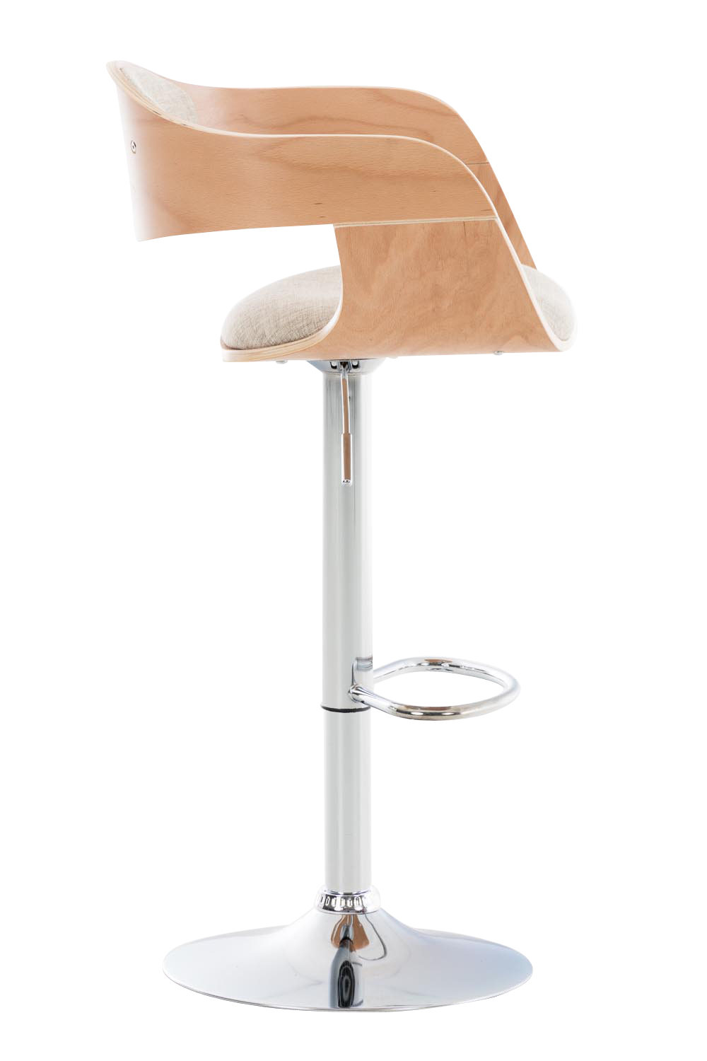 Barhocker Kingston C Stoff, natura/creme
