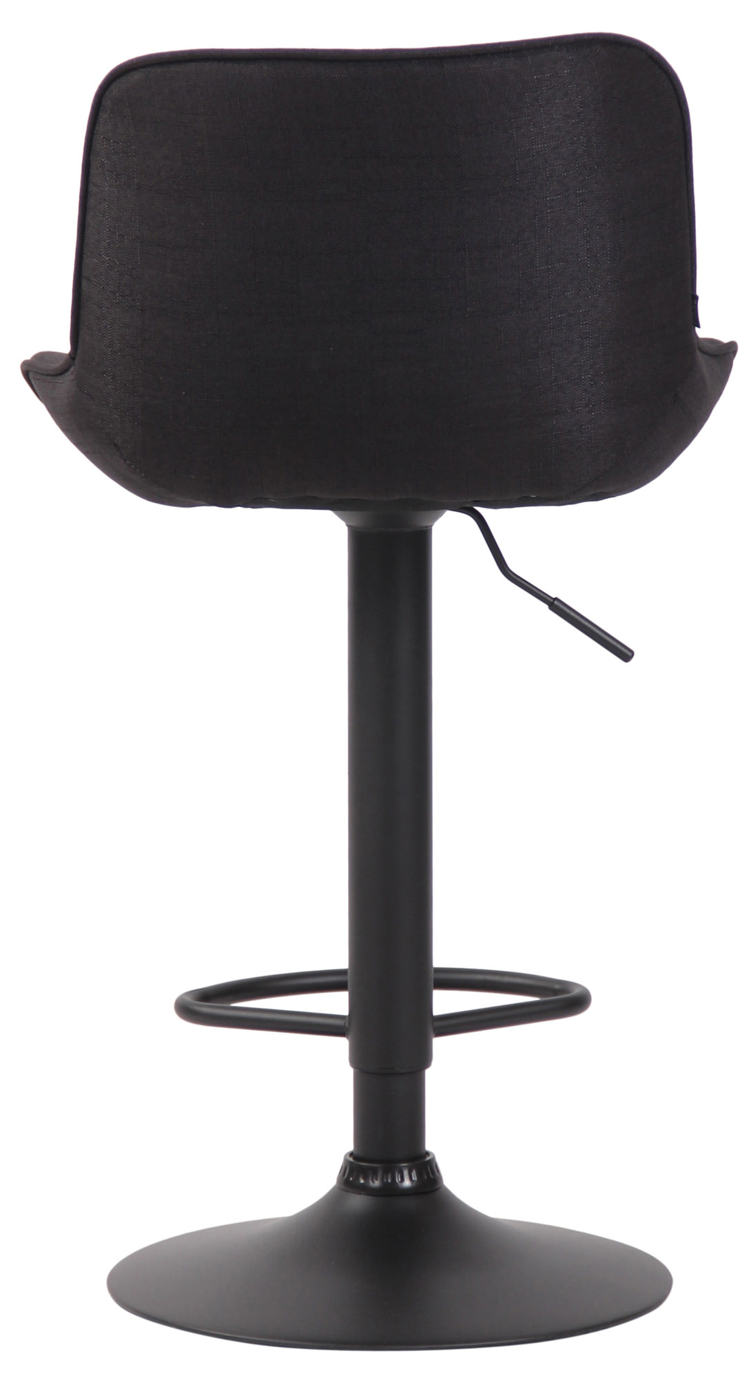 Barhocker Lentini Stoff schwarz, schwarz