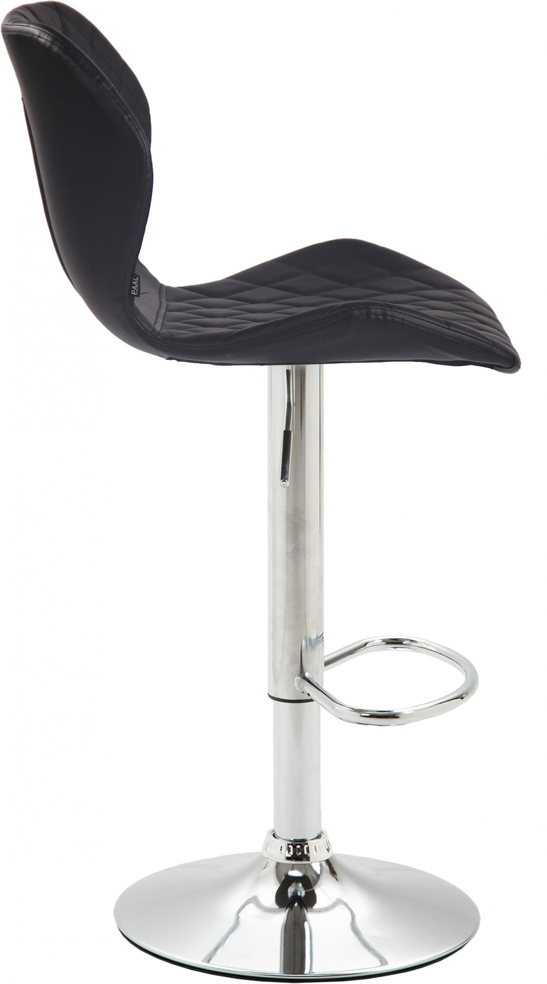 Barhocker Cork Kunstleder chrom, schwarz