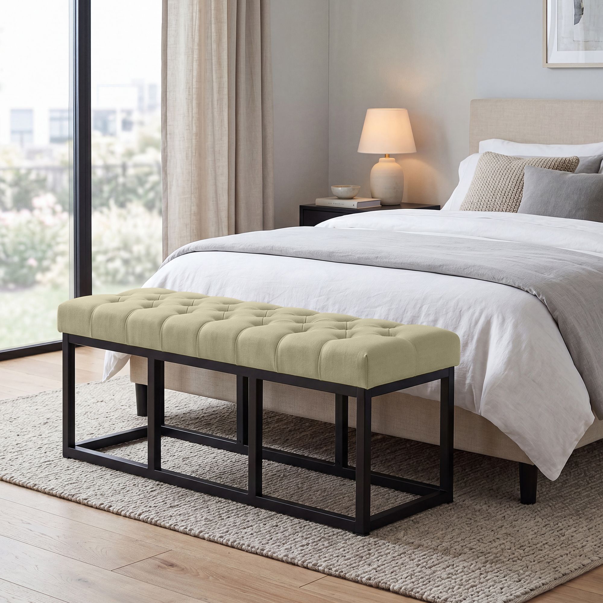 Sitzbank Amun Stoff B120, taupe