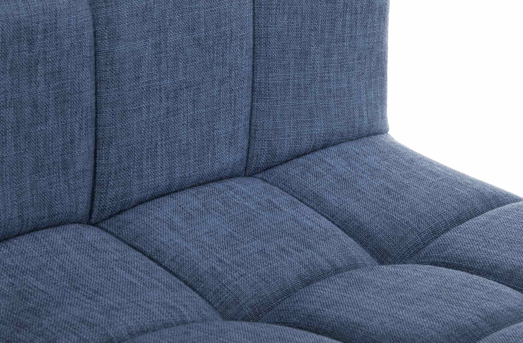 Barhocker Calma Stoff weiß, blau