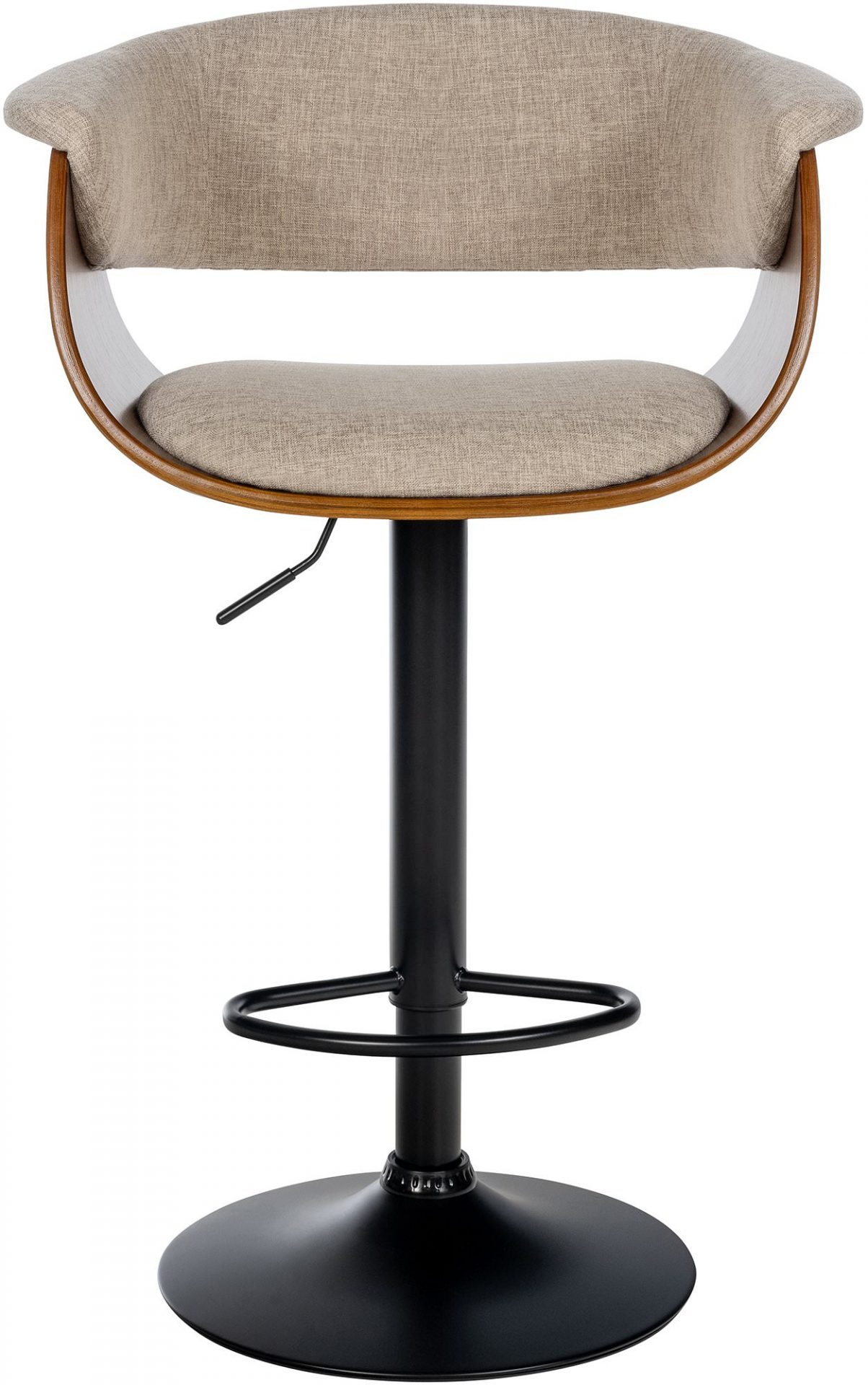 Barhocker Vestal Stoff, walnuss/creme