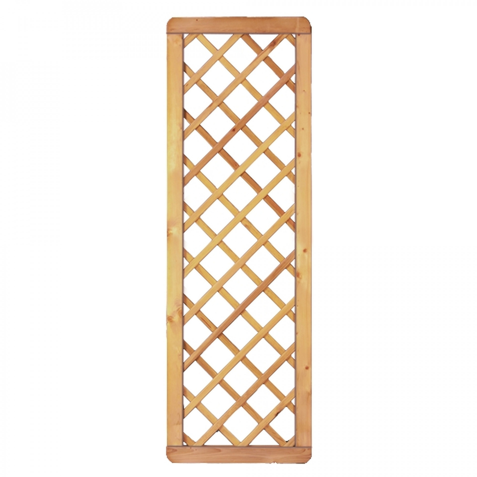 Avantgarde-Serie Diagonal-Rankgitter, 60 x 180 cm, MW 10 x 10, kdi-grün, Rahmen 45/68 mm, Gitter geklammert