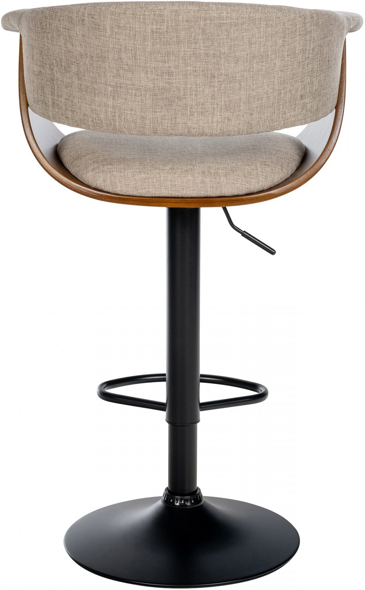 2er Set Barhocker Vestal Stoff, walnuss/creme