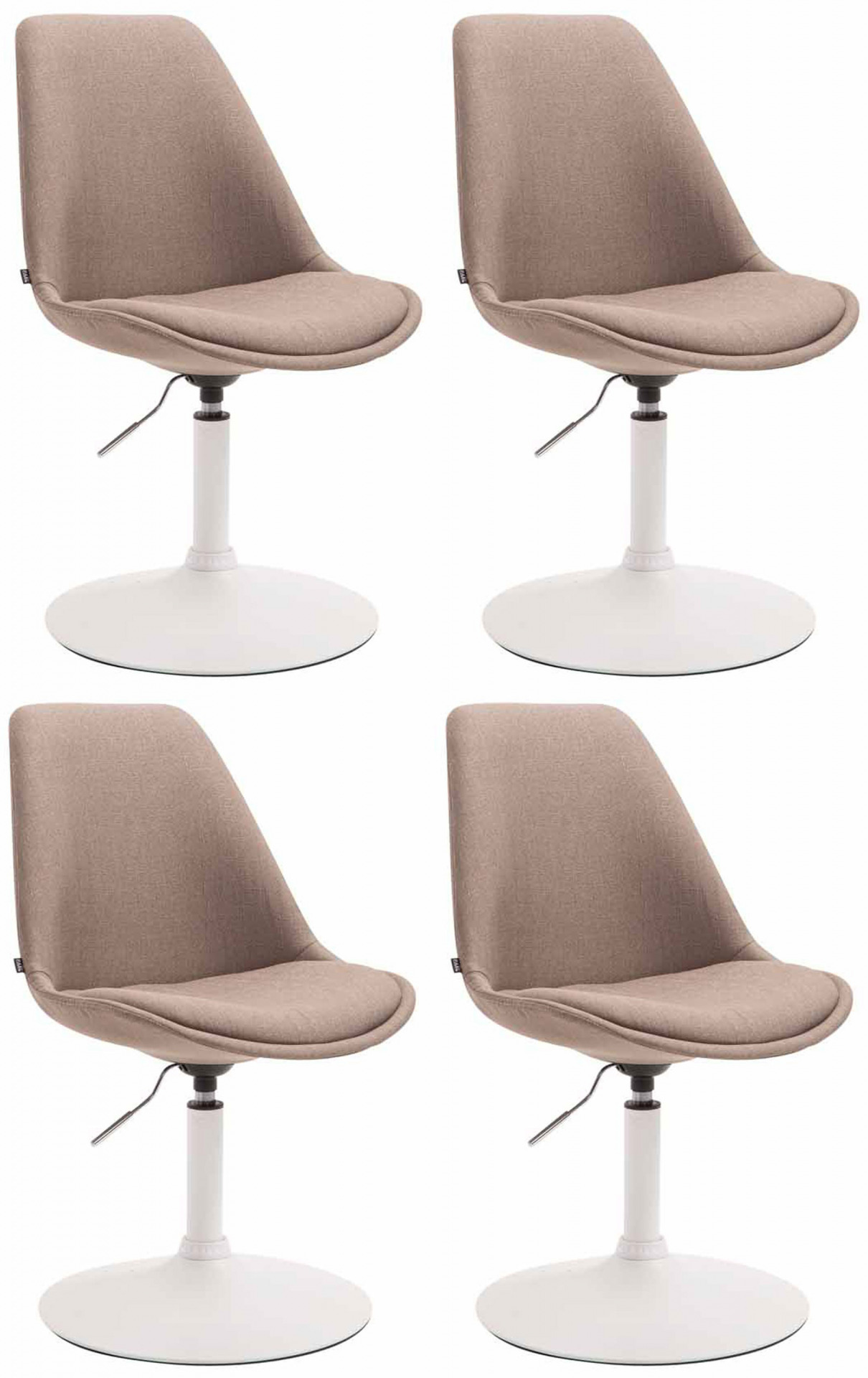 4er Set Stühle Maverick W Stoff, taupe