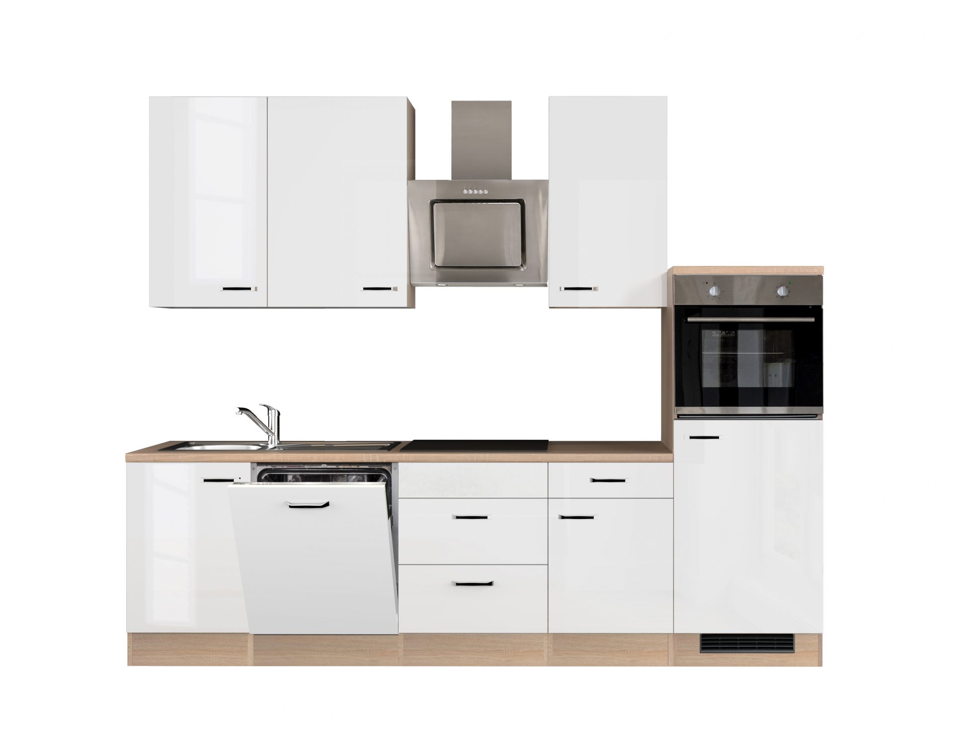 Küchenzeile Valero 280 cm mit E-Geräten