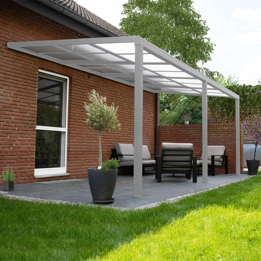 Terrassenüberdachung SOLIS DELUXE - 390 x 295 x cm Weiß
