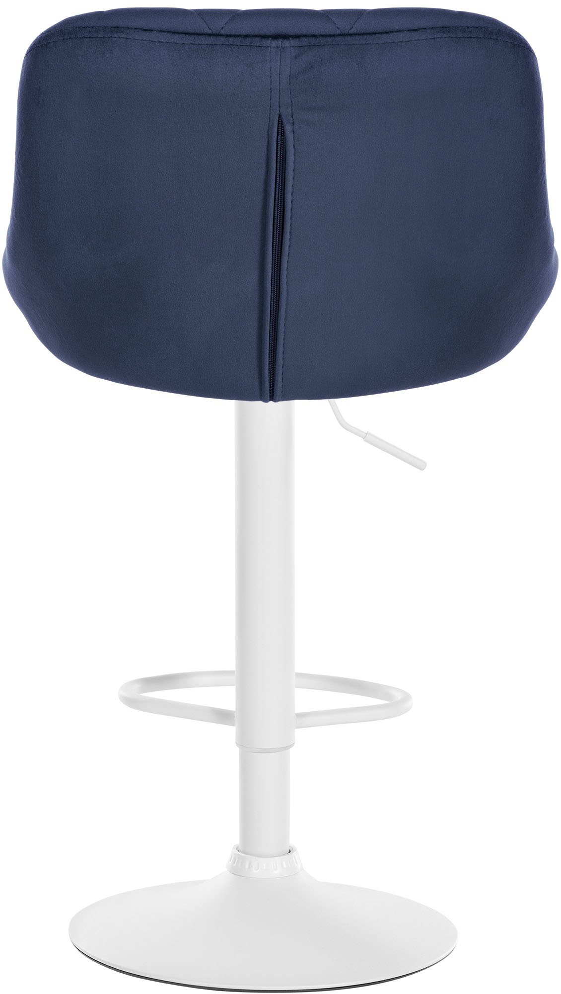 Barhocker Lazio Samt weiß, blau