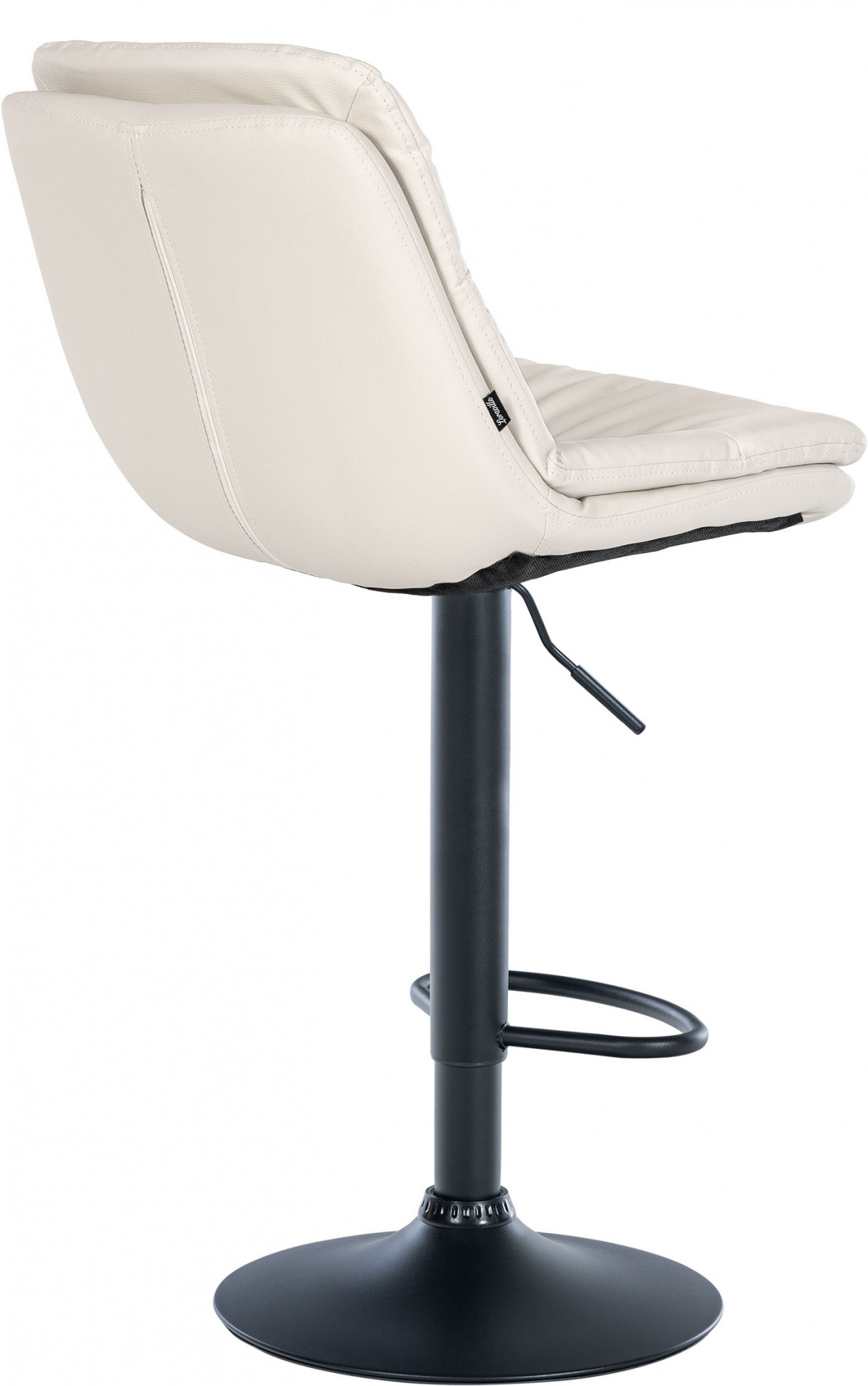 Barhocker Laurel Kunstleder schwarz, weiß