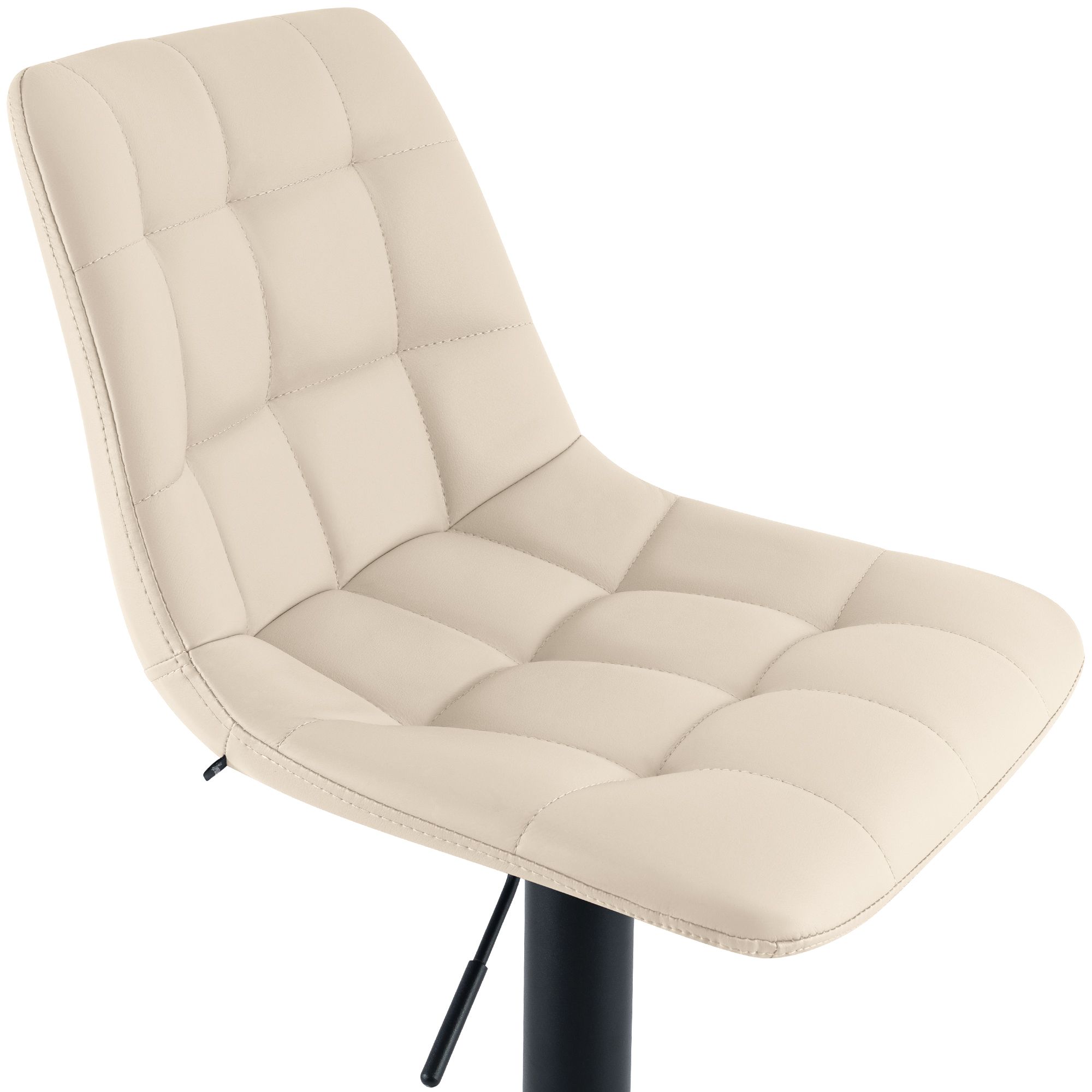 2er Set Barhocker Mapun Kunstleder, creme
