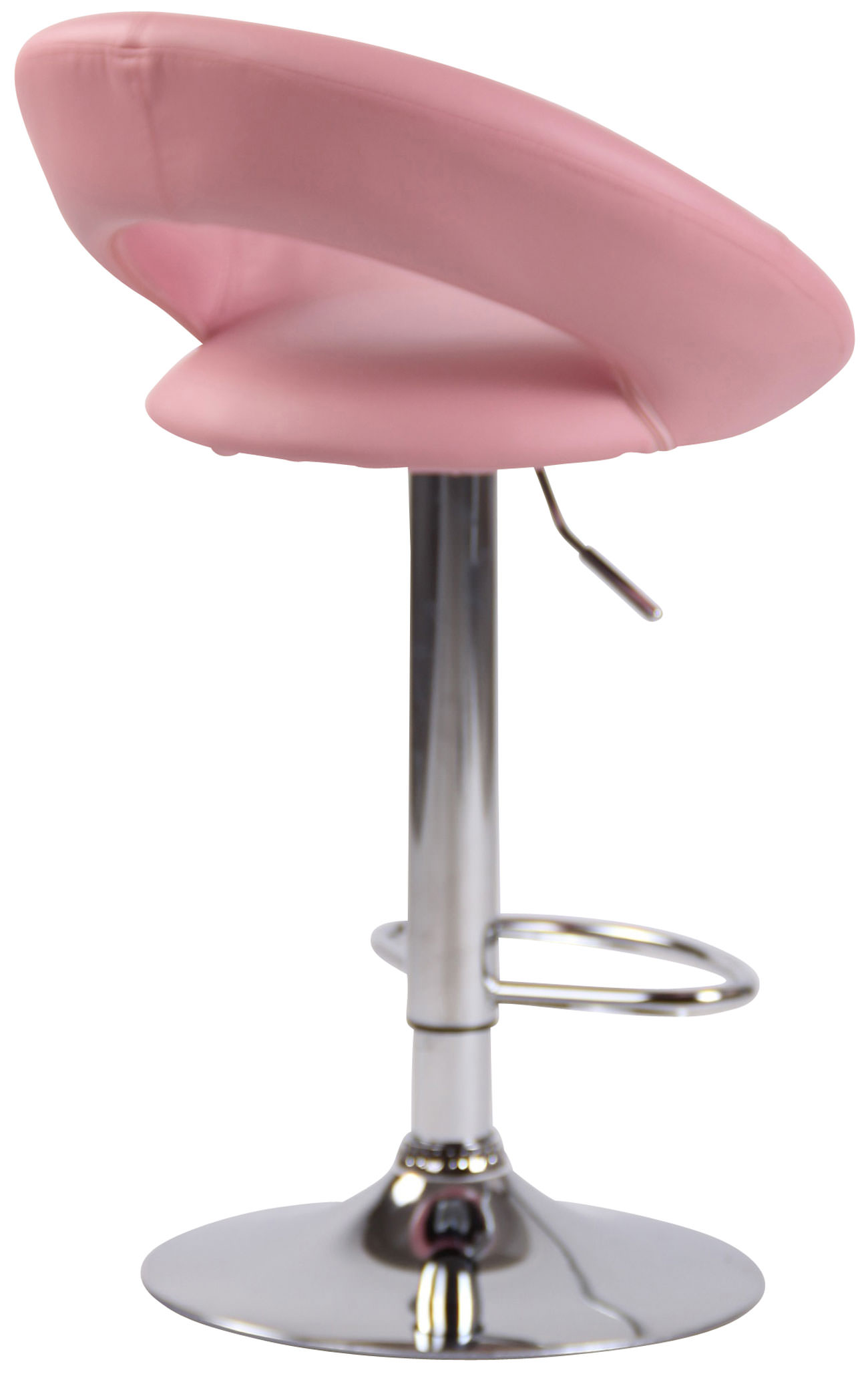 Barhocker Olinda Kunstleder chrom, pink