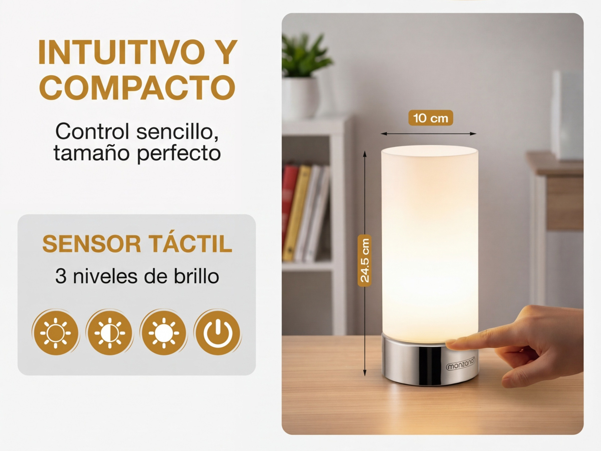 Tischlampe Golau 2er-Set Weiß