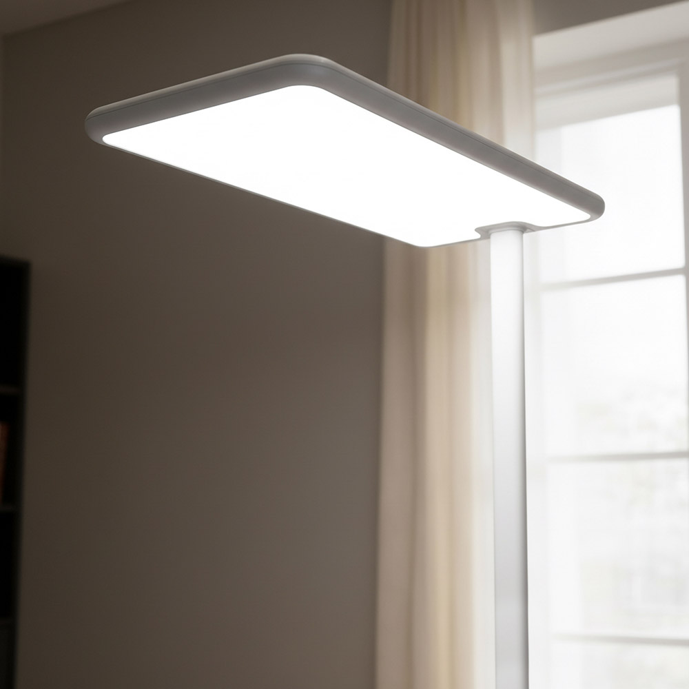 LED Büro Stehleuchte VEKOR - Weiß