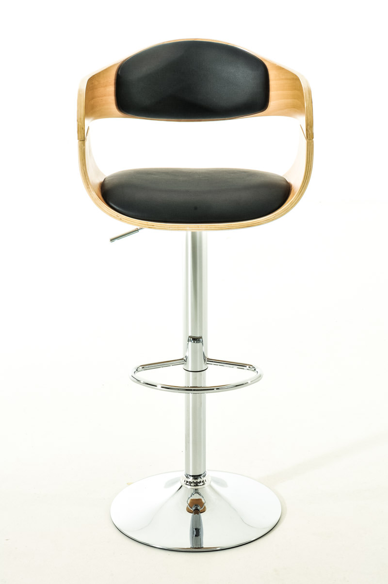 2er Set Barhocker Kingston C Kunstleder, natura/schwarz