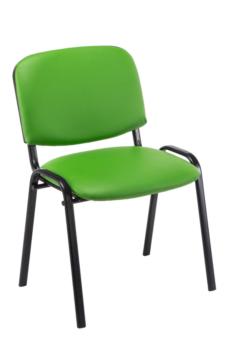 4er Set Besucherstuhl Ken Kunstleder, grün