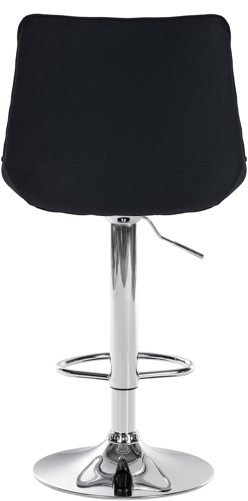2er Set Barhocker Toni Stoff chrom, schwarz