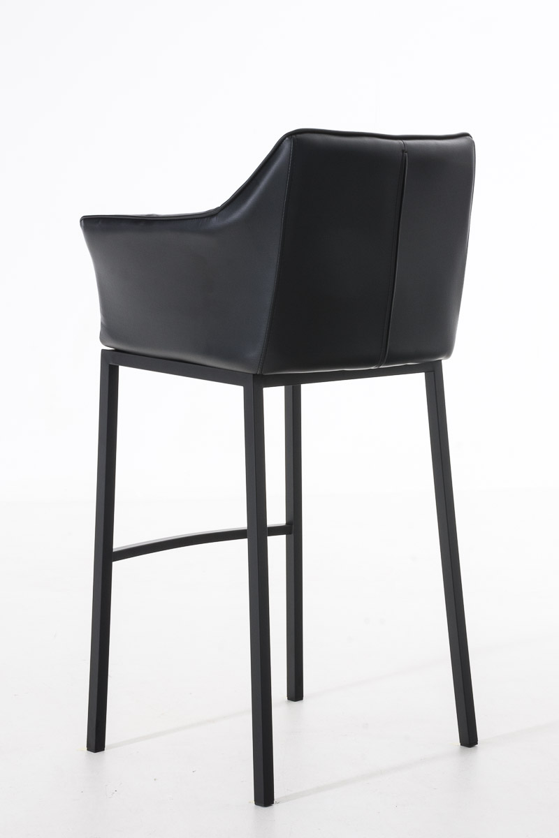 Barhocker Damaso B mit 4-Fuß Gestell, schwarz