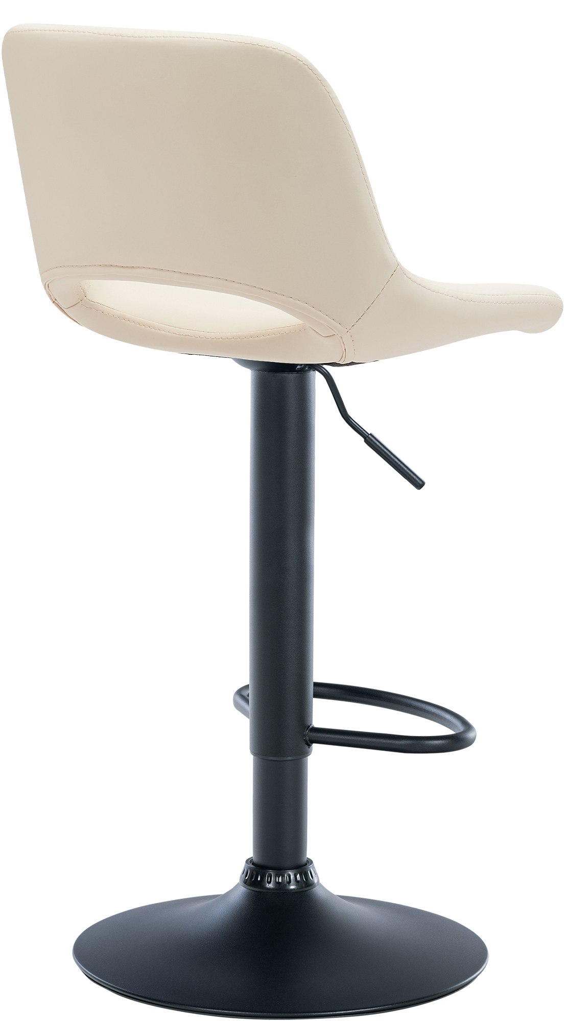 2er Set Barhocker Camden Kunstleder schwarz, creme
