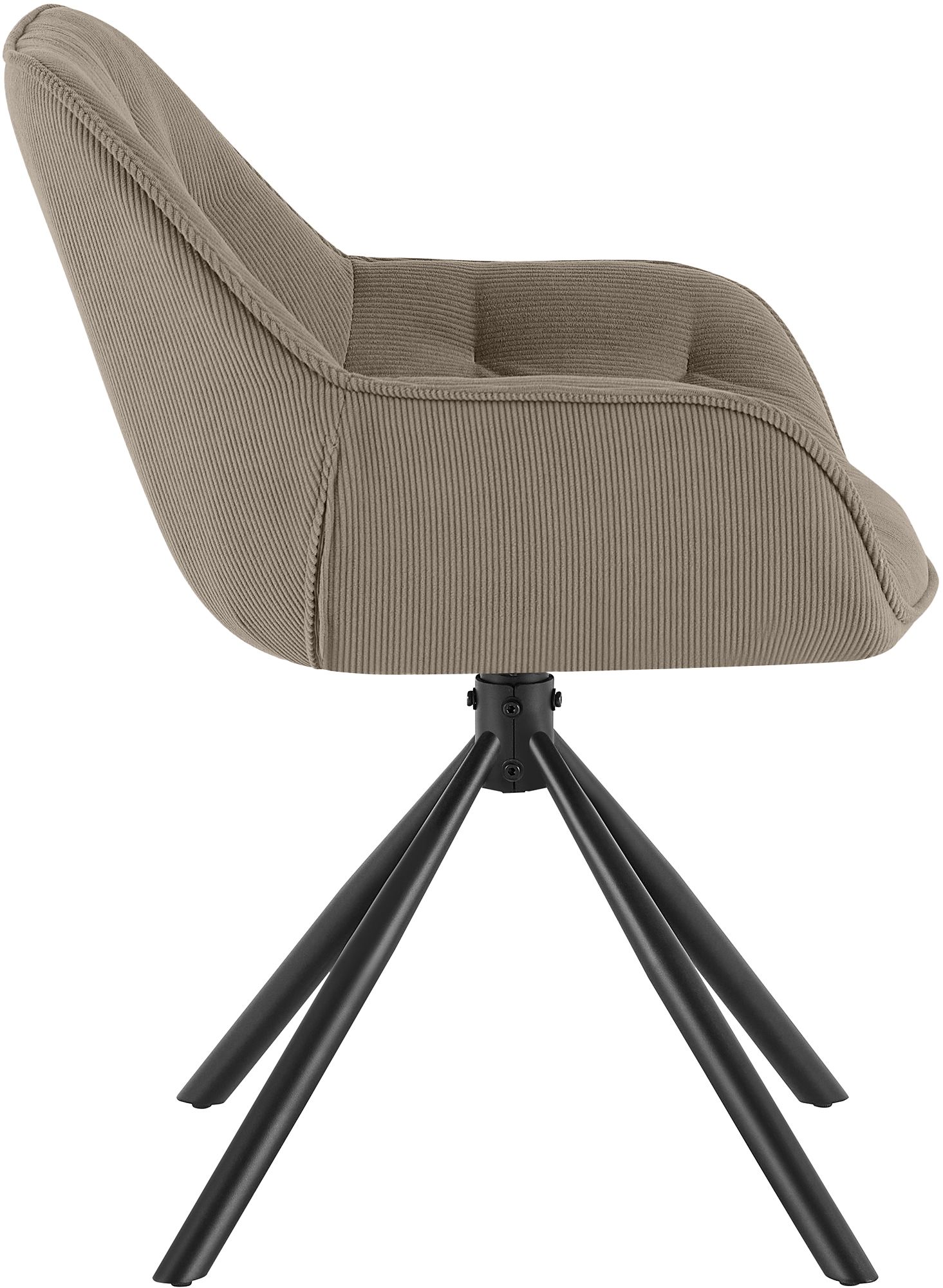 Esszimmerstuhl Rimio Cord, taupe