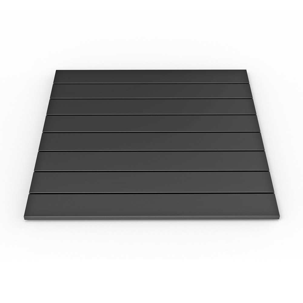 Aluminium Tischplatte für Gartenlounge RIO - Schwarz