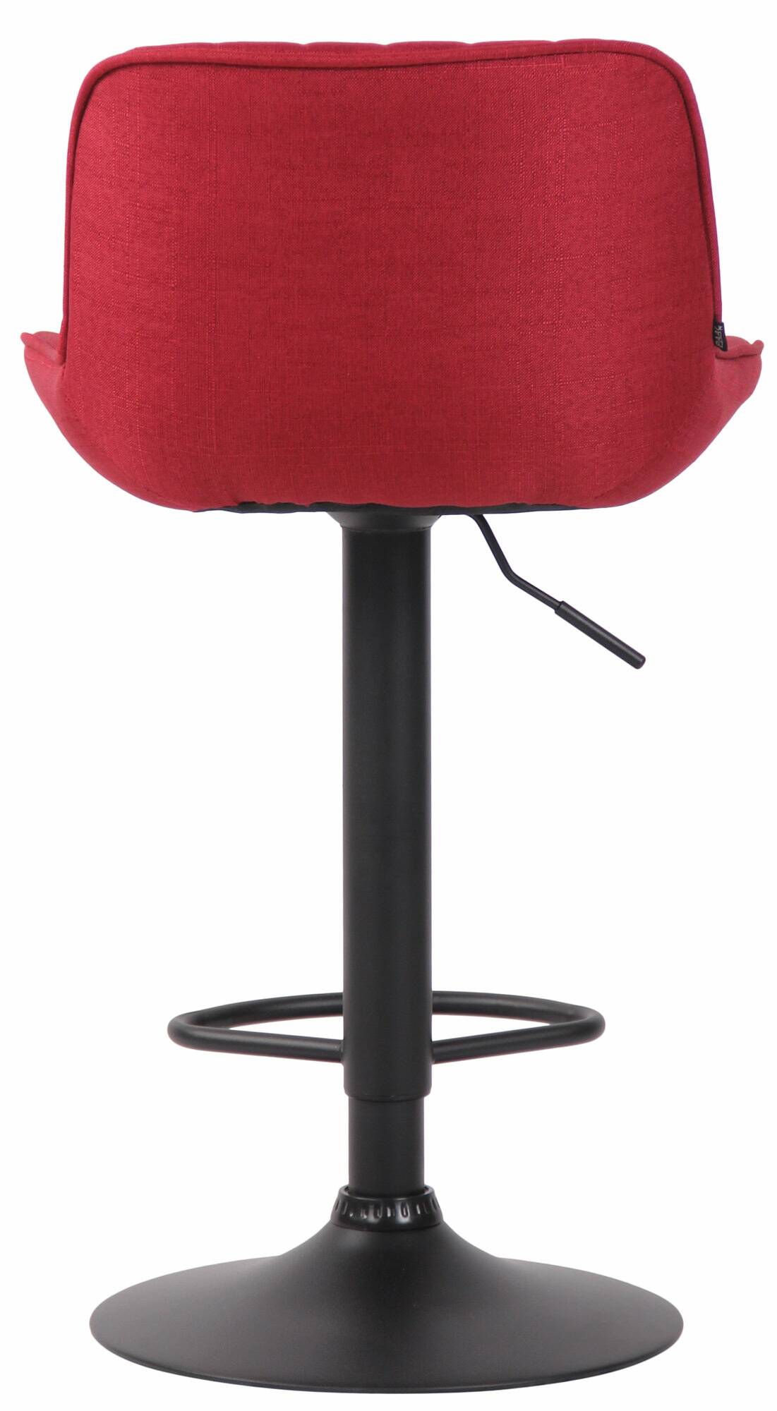 2er Set Barhocker Lentini Stoff schwarz, rot