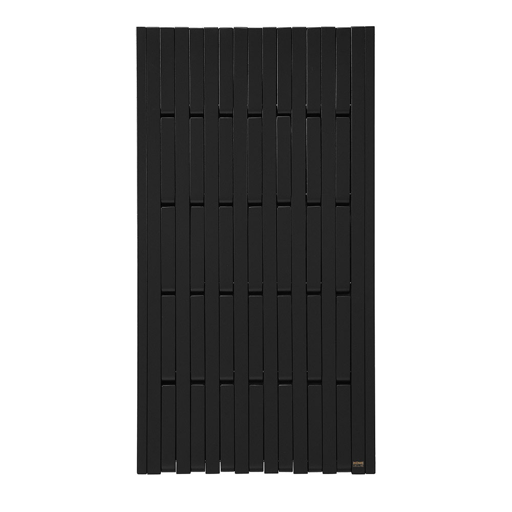 Garderobenpaneel QUEST Schwarz - 55 x 4 x 105 cm