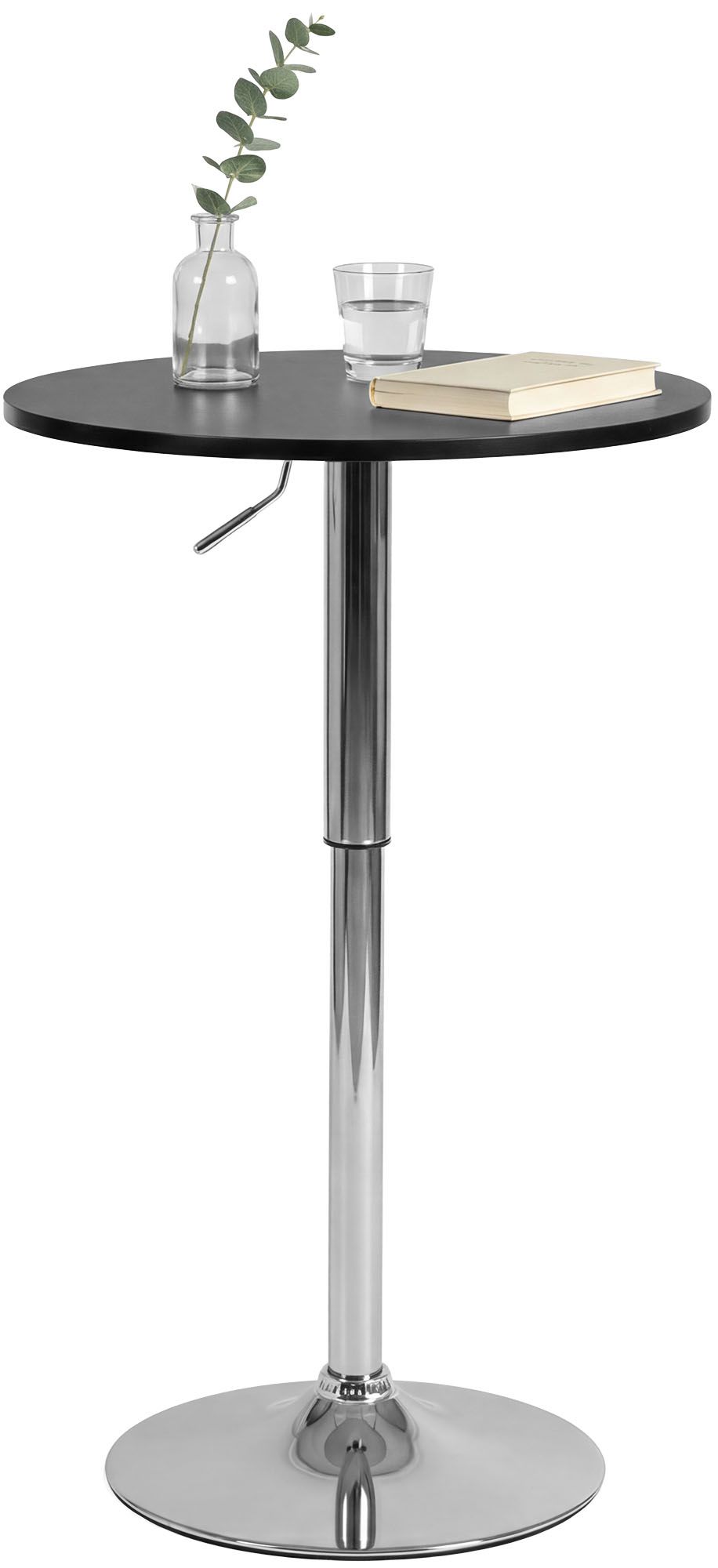 Stehtisch Lamoni rund, schwarz