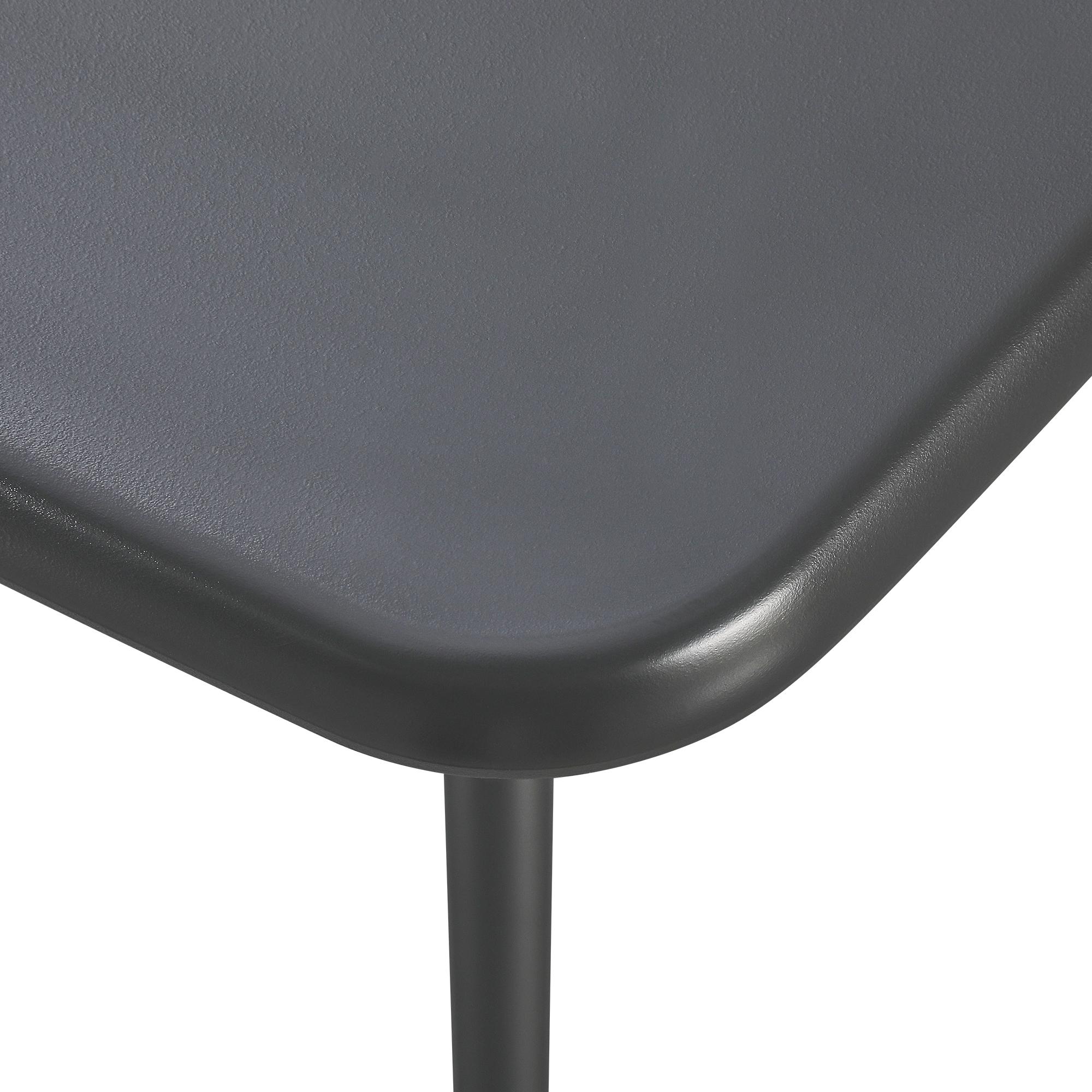 Tisch Becky eckig 72 x 72 cm, dunkelgrau