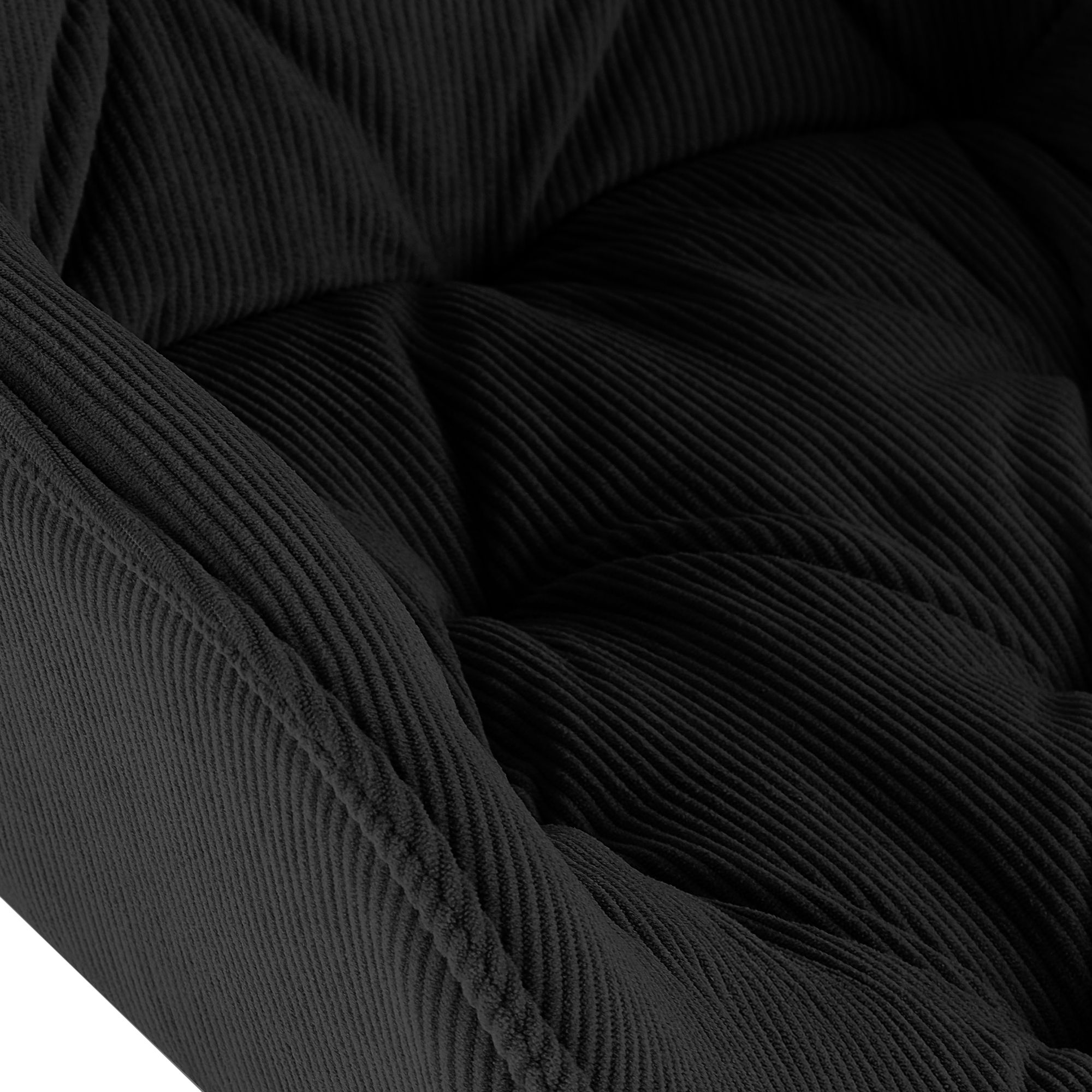 Esszimmerstuhl Rimio Cord, schwarz