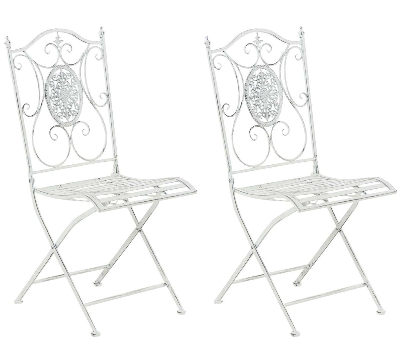 2er Set Stühle Sibell, antik weiß