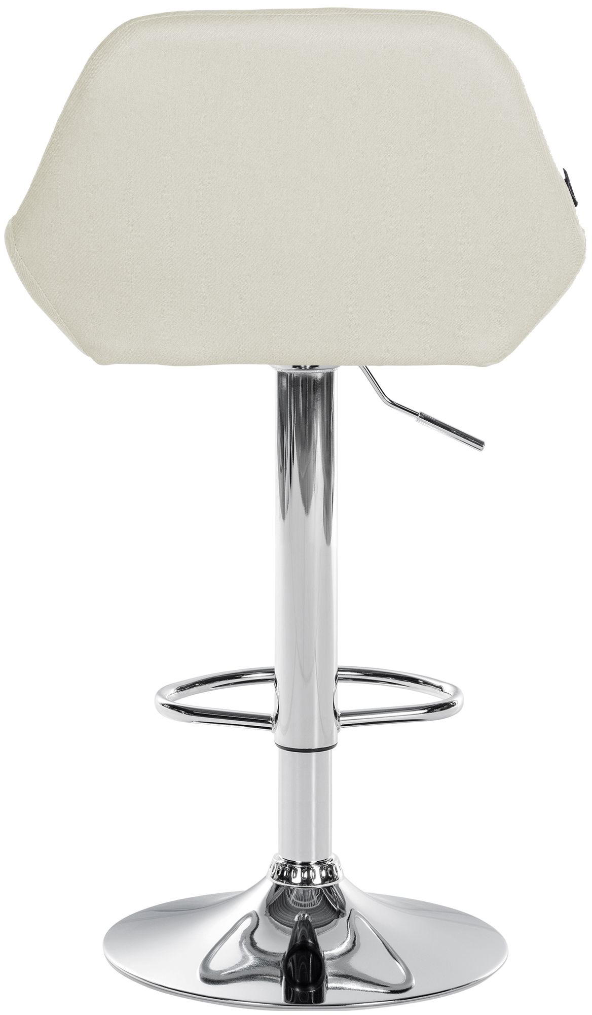 Barhocker Braga Stoff chrom, creme