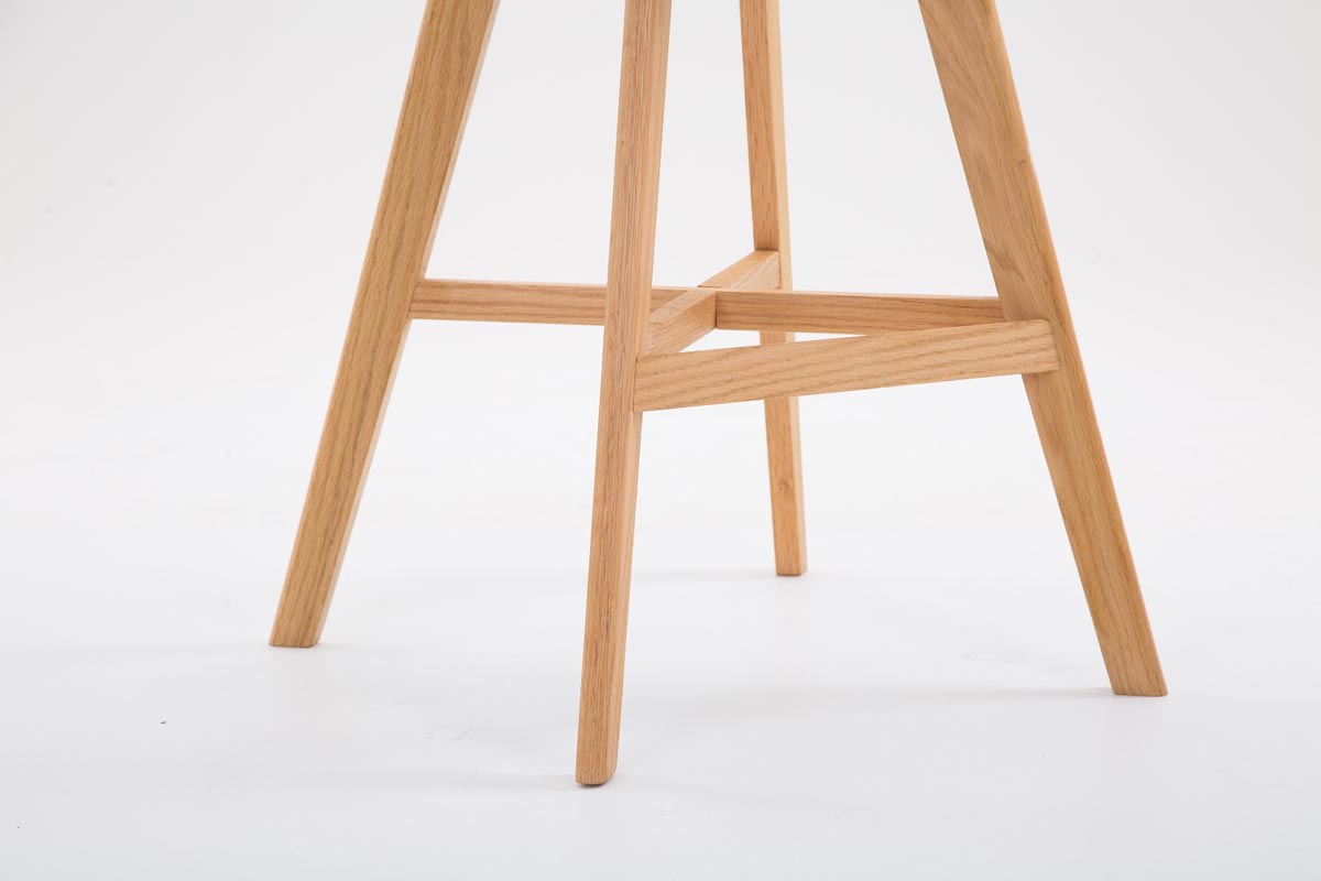 Barhocker Cannes Kunstleder Natura, schwarz