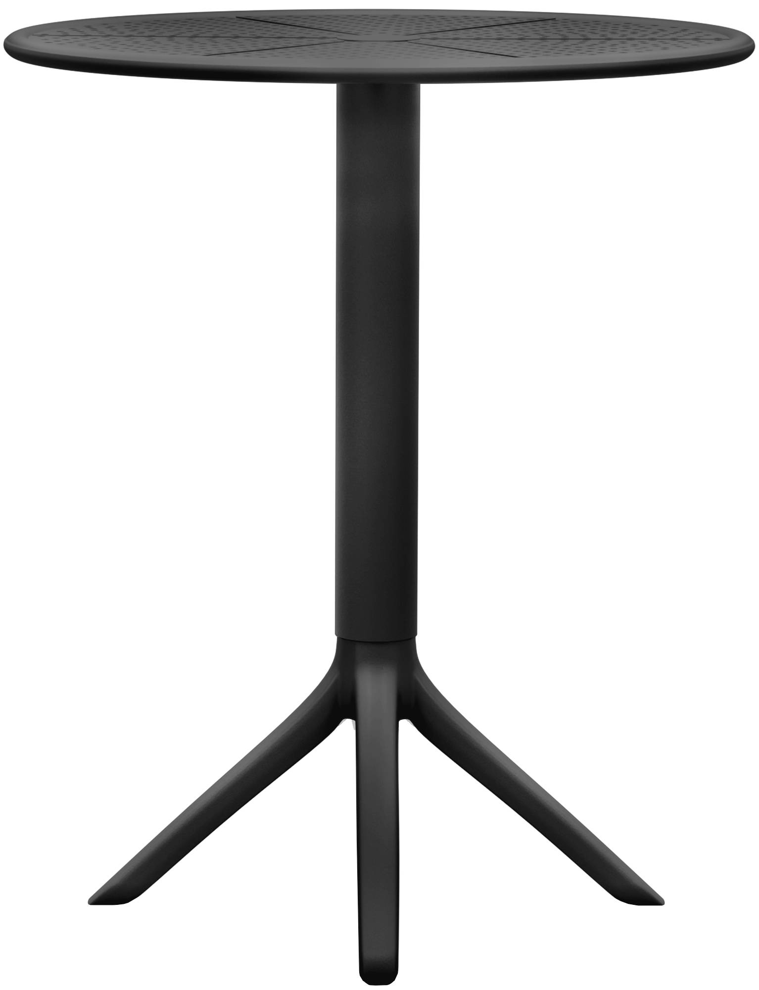 Tisch Lacota rund 60 cm, schwarz