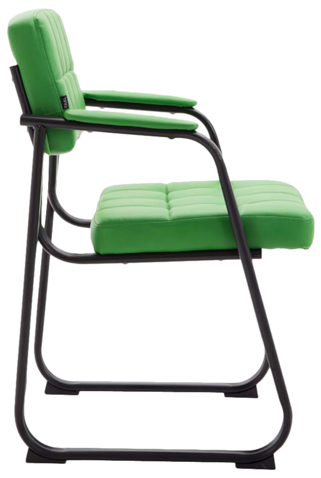 2er Set Besucherstühle Canada B Kunstleder, grün