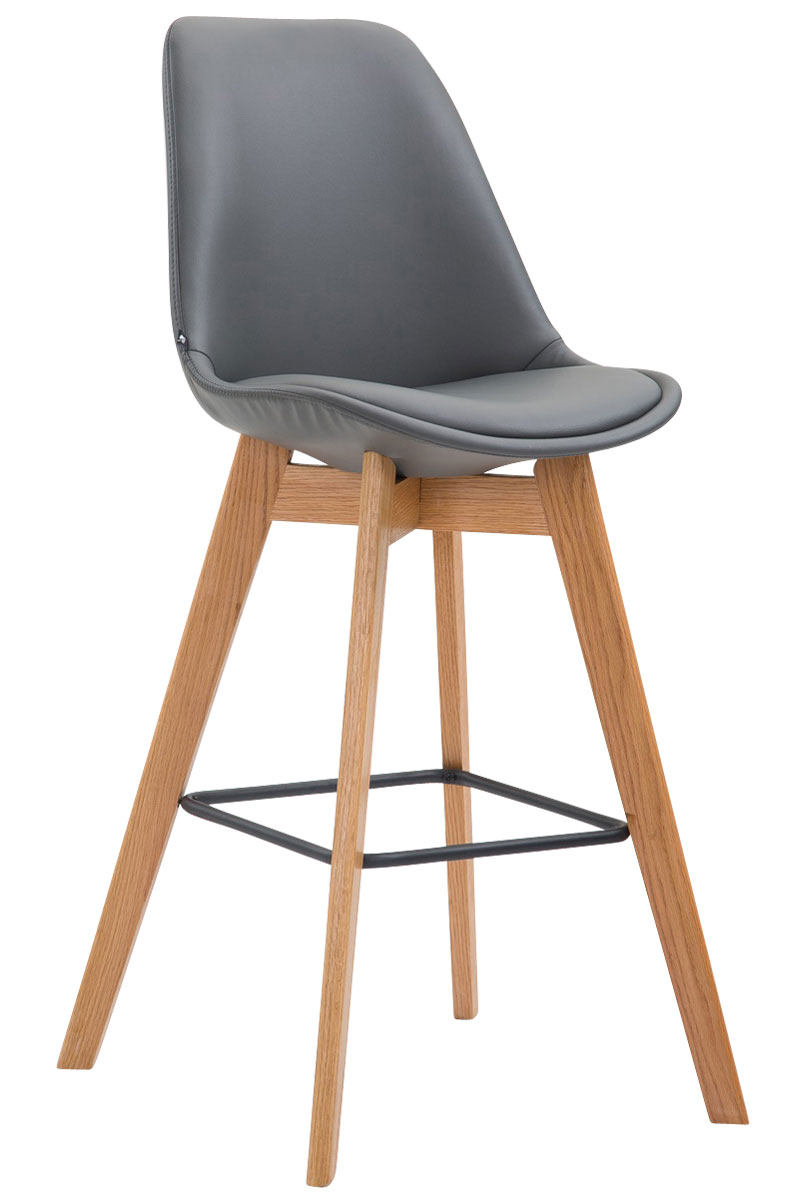 Barhocker Metz Kunstleder Natura, grau