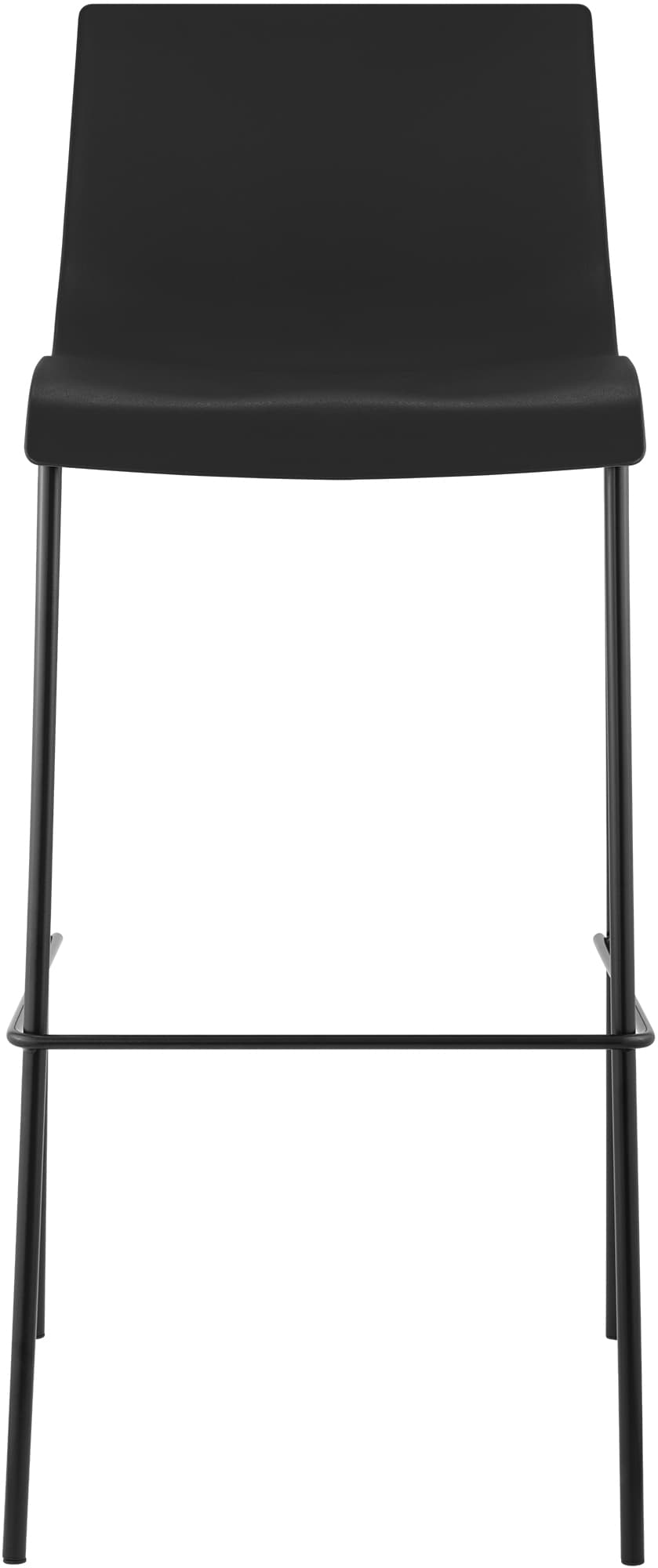 Barhocker Hoover 4-Fuß Gestell schwarz, schwarz