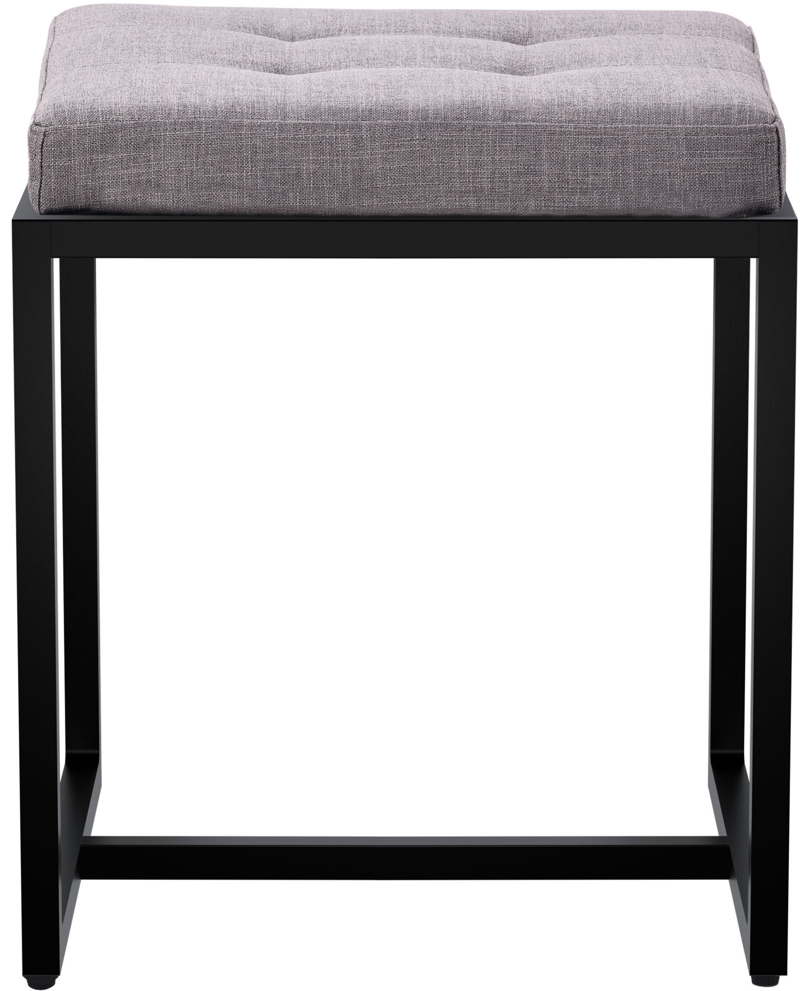 Sitzhocker Barci B Stoff, grau