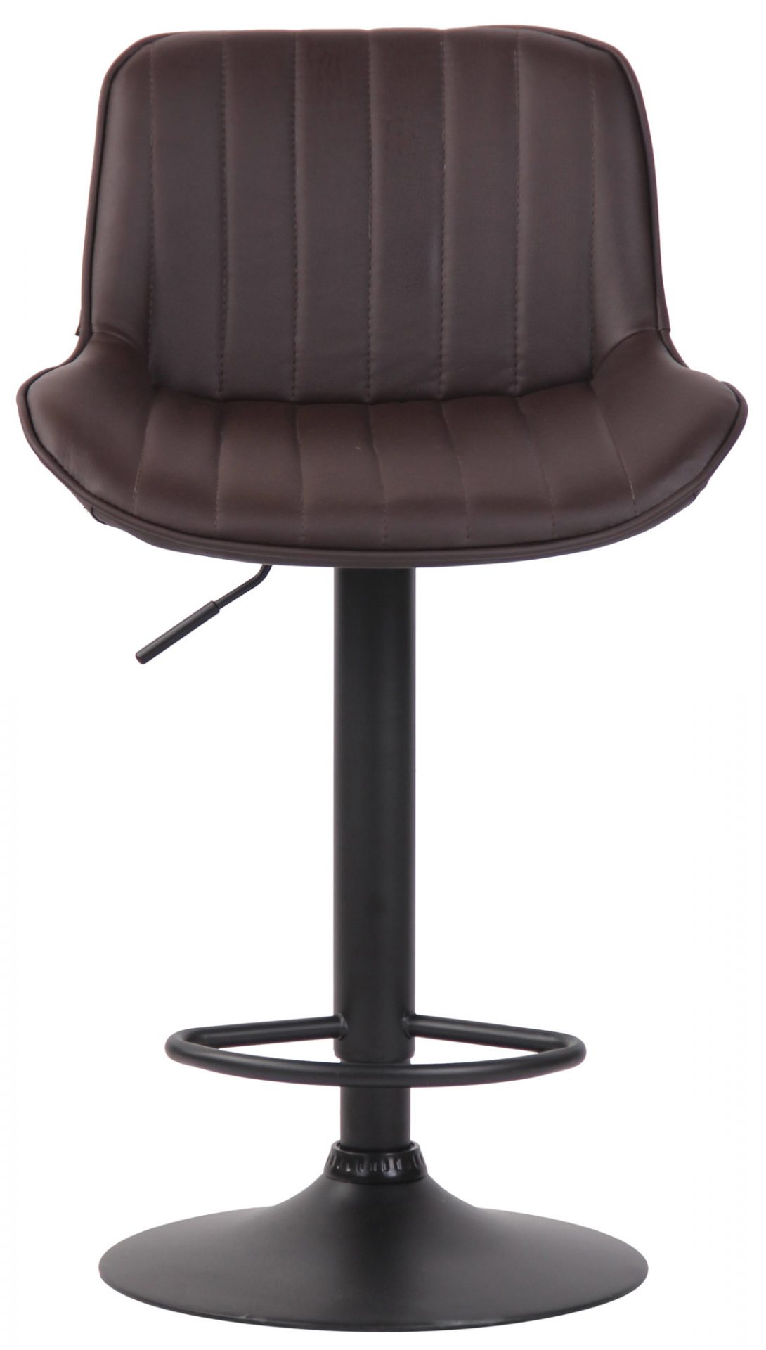 2er Set Barhocker Lentini Kunstleder schwarz, braun