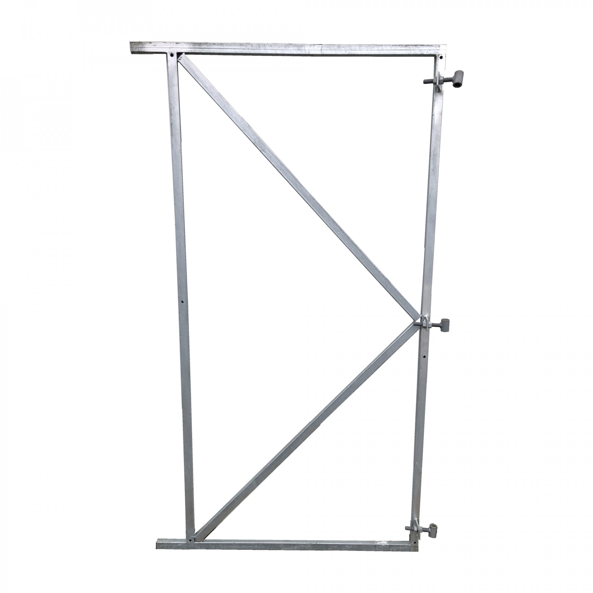 FLEXI Torrahmen, 100 x 155 cm, für Torbreiten 85 - 100 cm, verzinkter Metallrahmen 20 x 30 mm, inkl. 2 verstellbaren Kloben